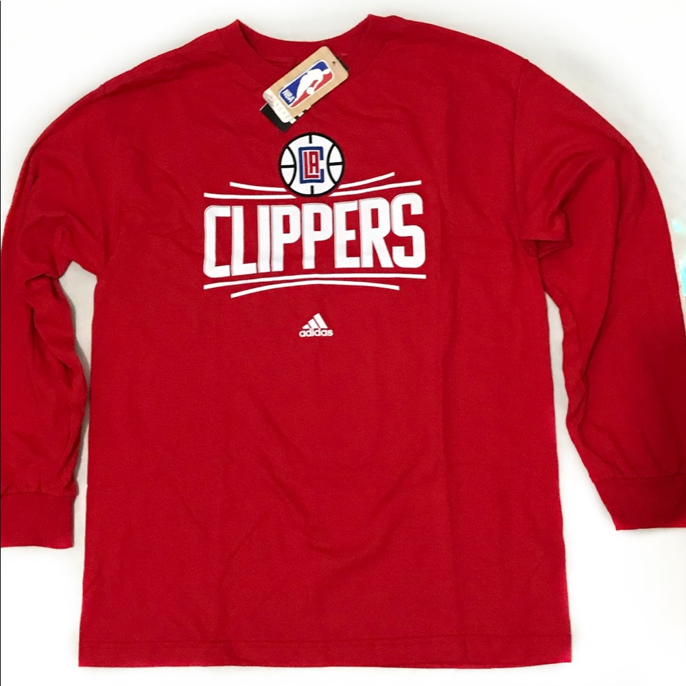 Adidas LA Clippers Long Sleeve T-Shirt - NBA